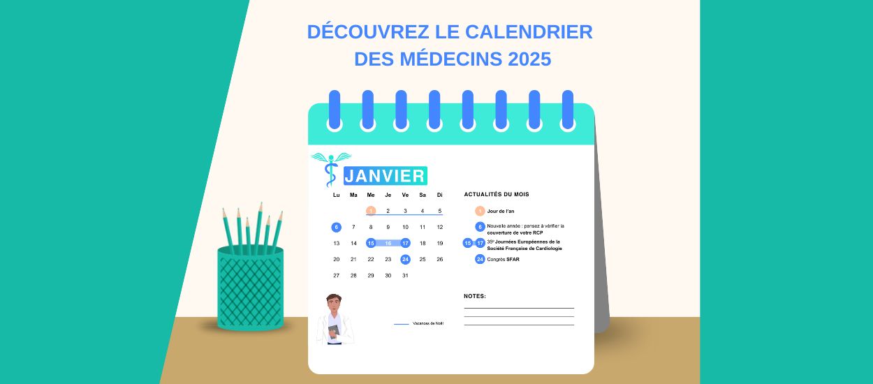 Calendrier 2025 des médecins by Swing !